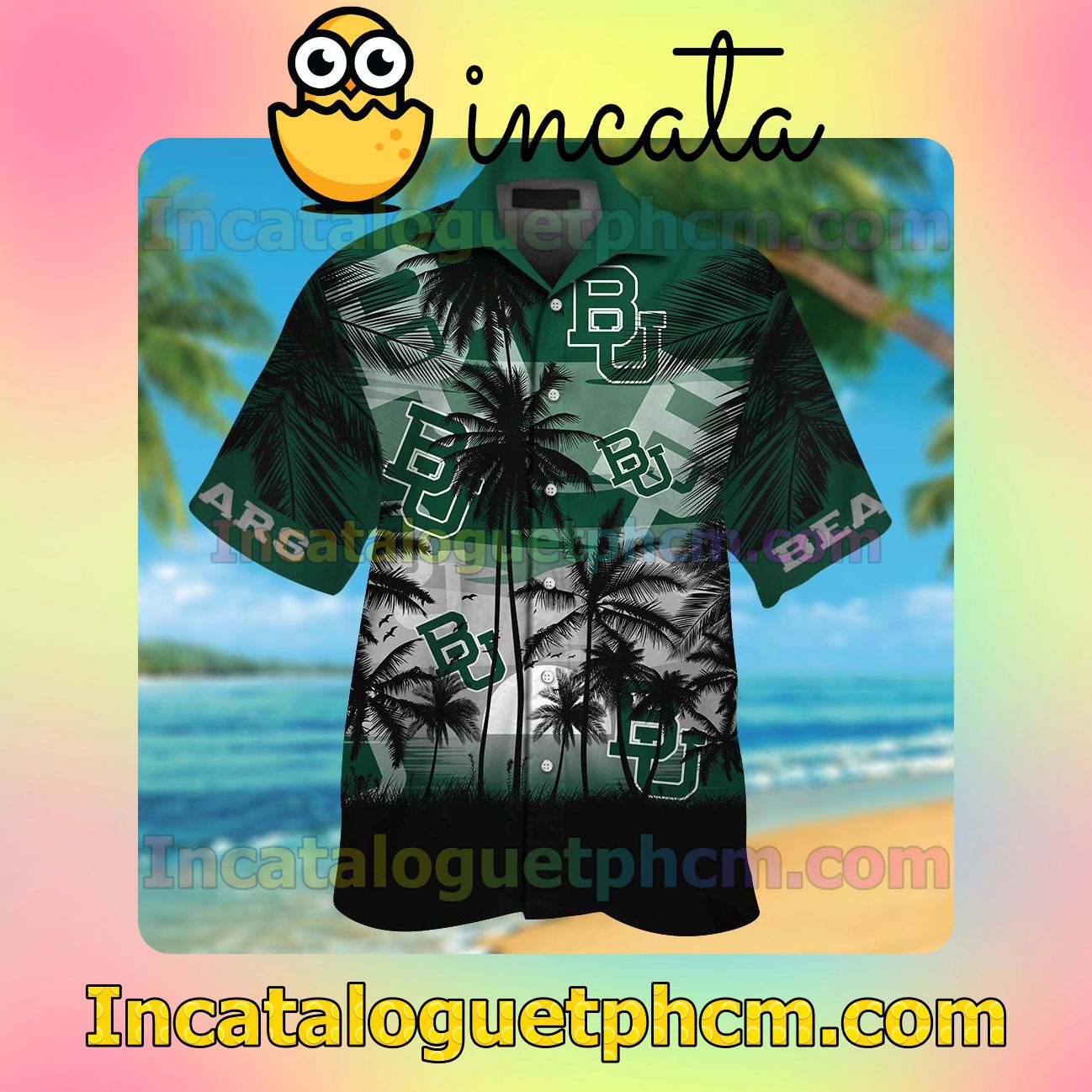 Baylor Bears Beach Vacation Shirt, Swim Shorts