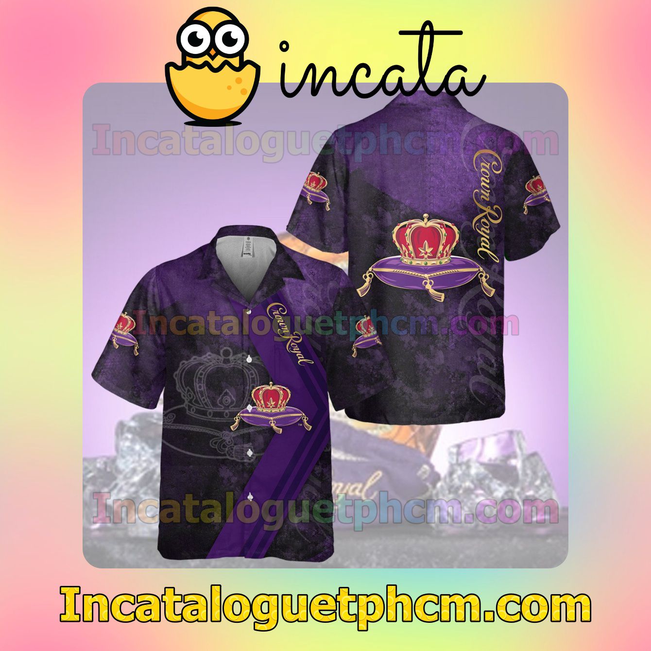 Crown Royal Darth Vader Keep Drinking White Button Shirt And Swim Trunk