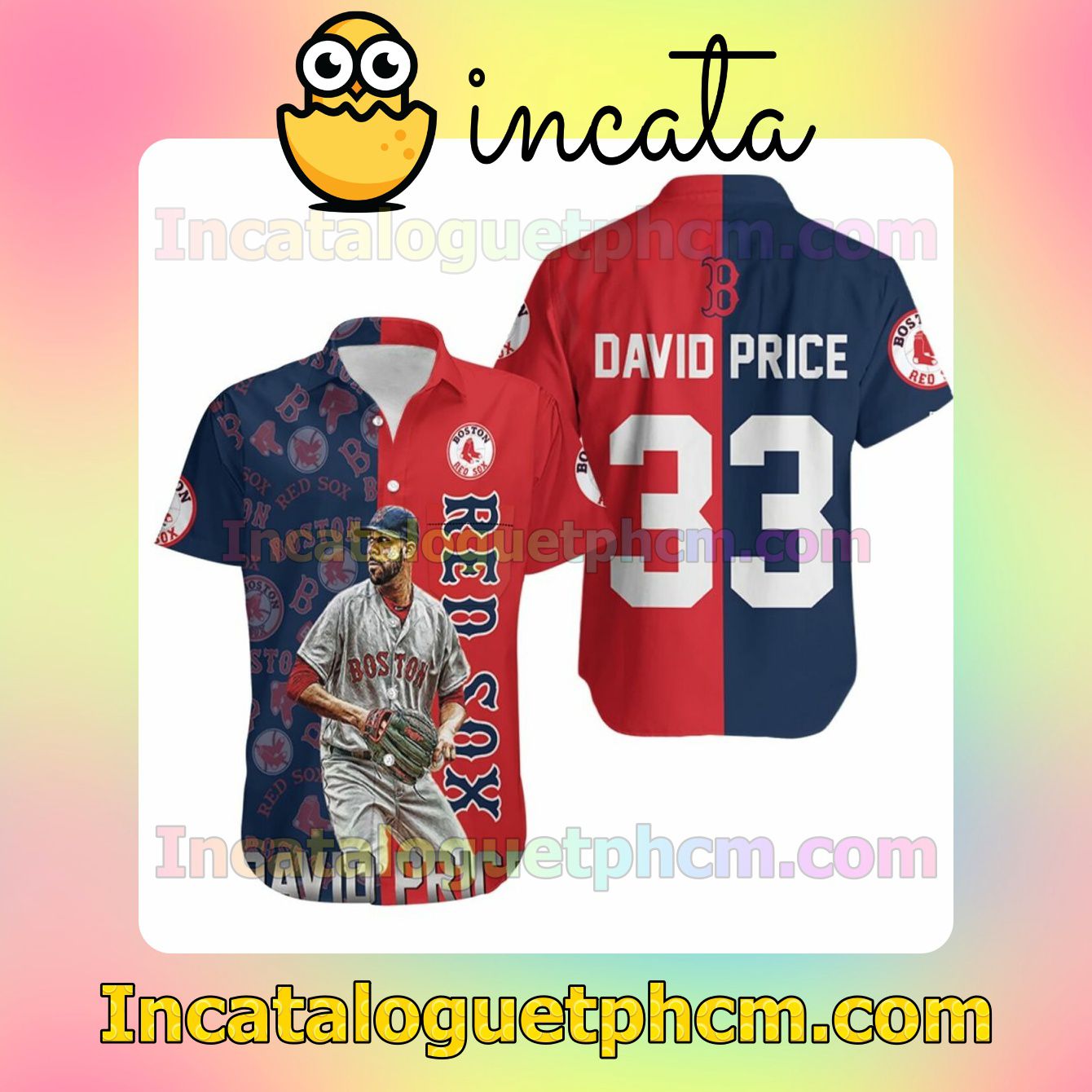 David Price 33 Boston Red Sox Custom Short Sleeve Shirt