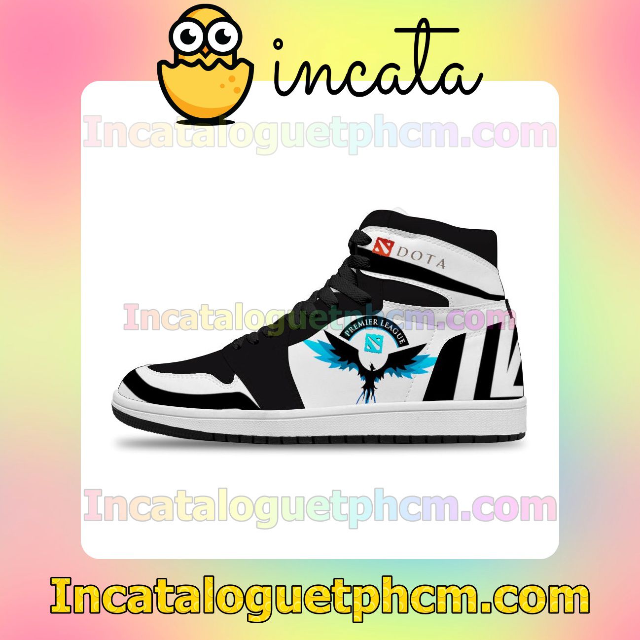 Dota 2 Team Logo Kind Raison Inc Air Jordan 1 Inspired Shoes