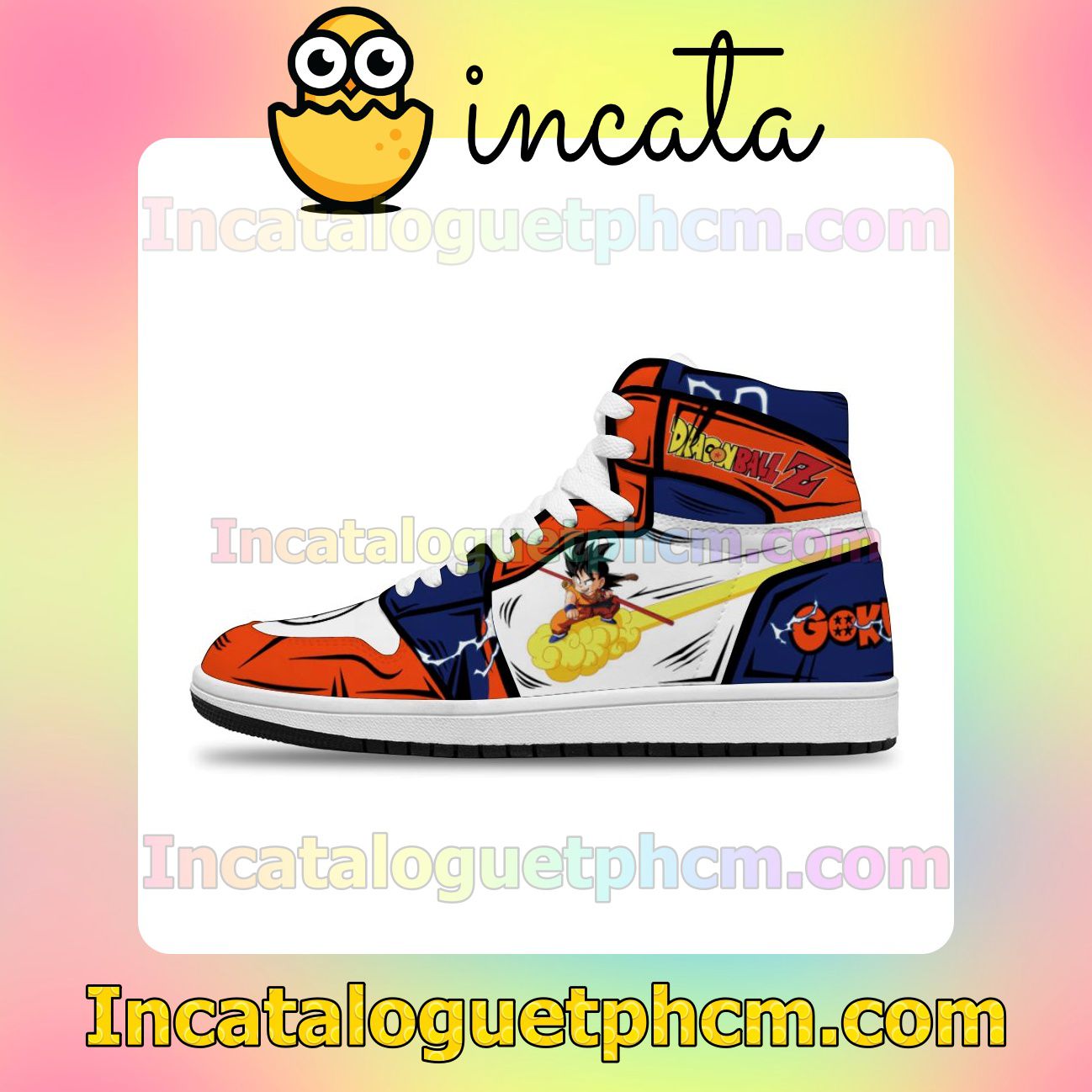 Dragon Ball Z Goku Cloud Shoes DBZ Air Jordan 1 Inspired Shoes