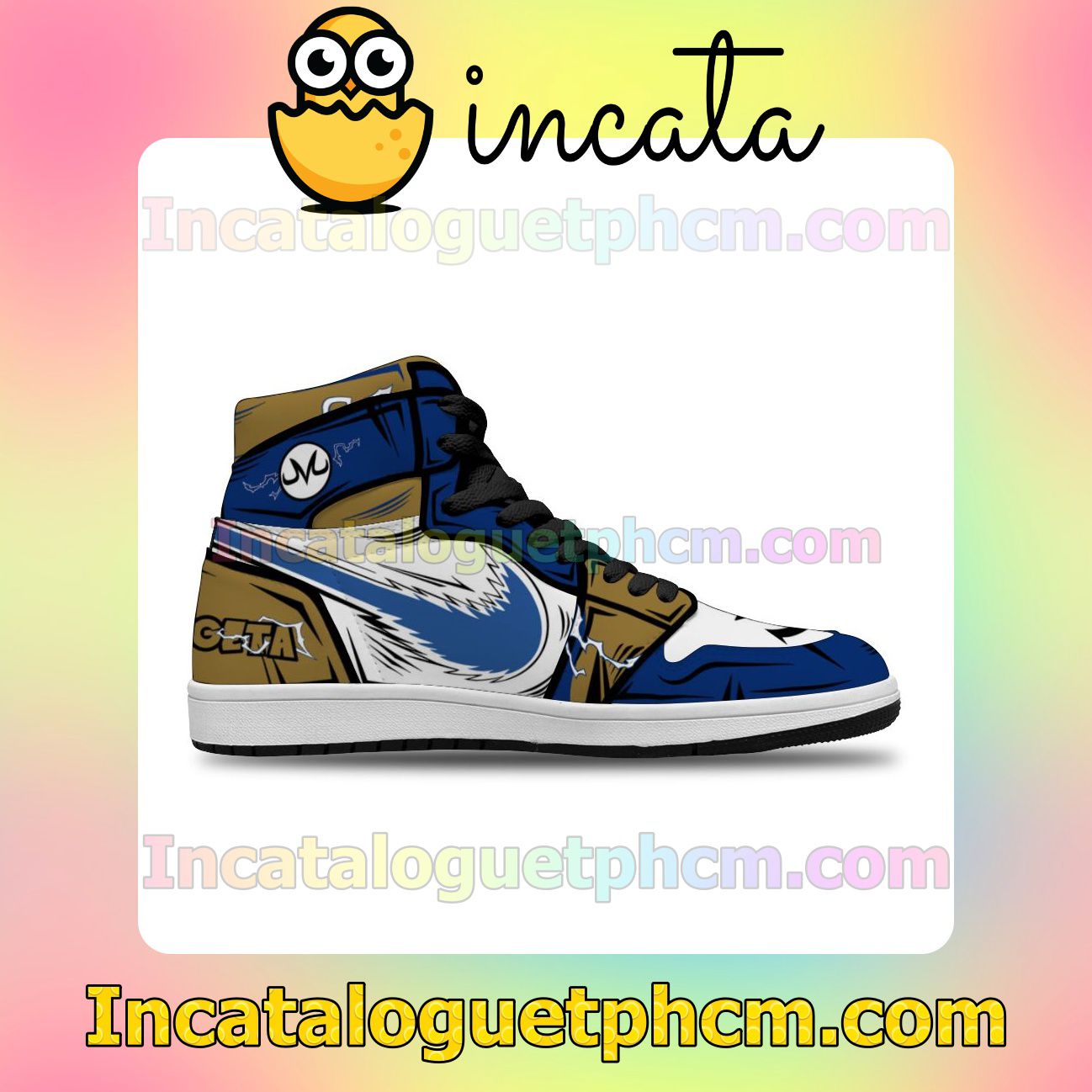 Father's Day Gift Dragon Ball Z Vegeta Shoes DBZ Air Jordan 1 Inspired Shoes