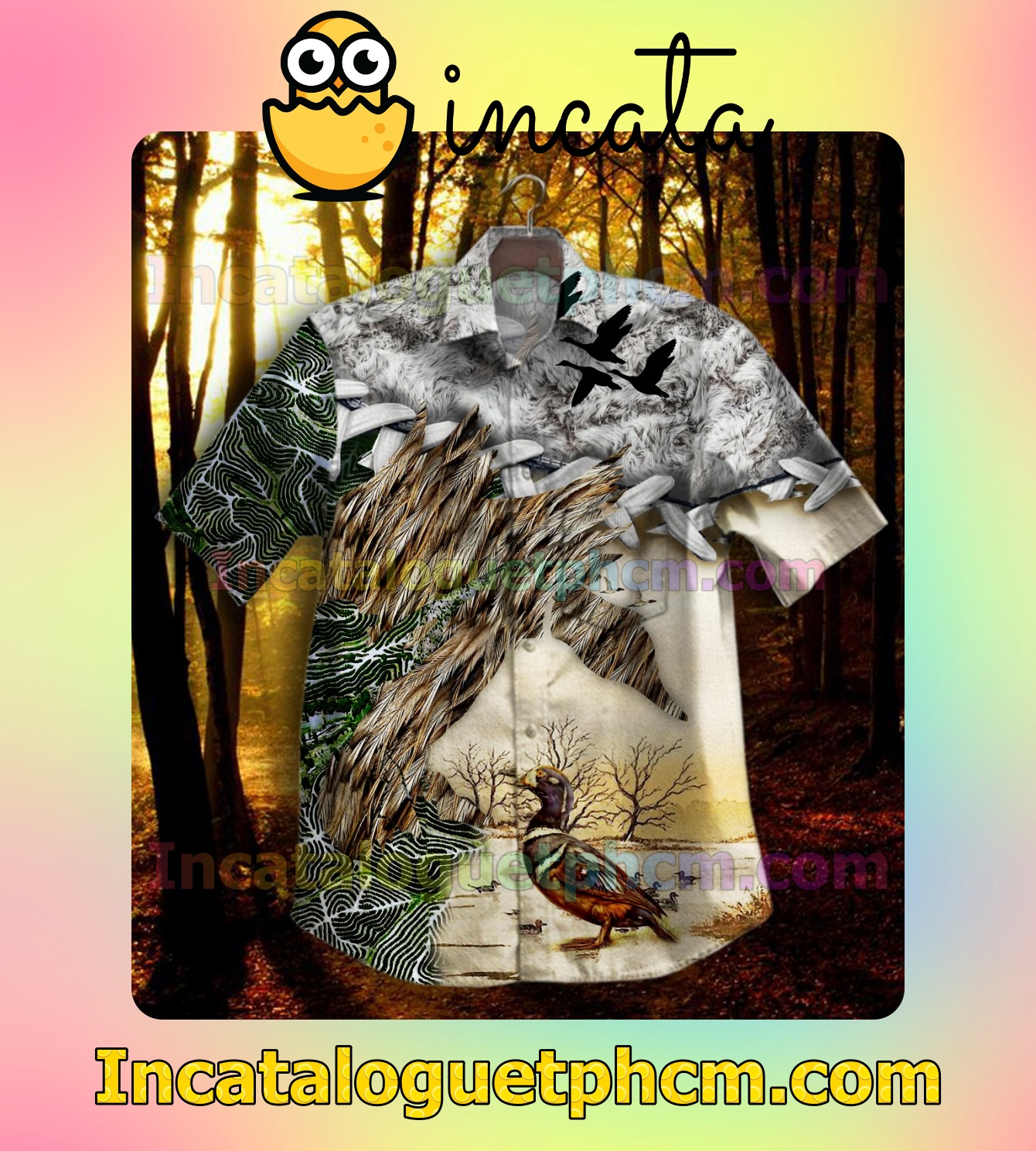 Duck Hunting On The Field Mens Short Sleeve Shirts