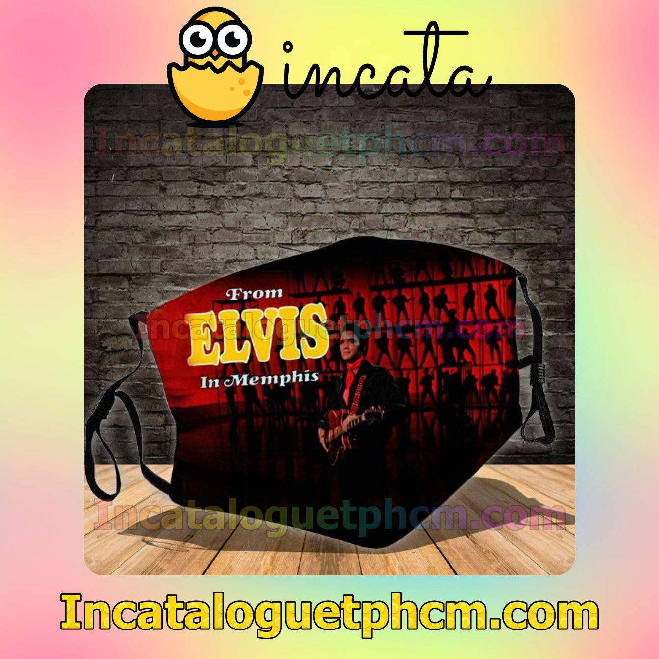 Elvis Presley From Elvis In Memphis Album Cover Cotton Masks