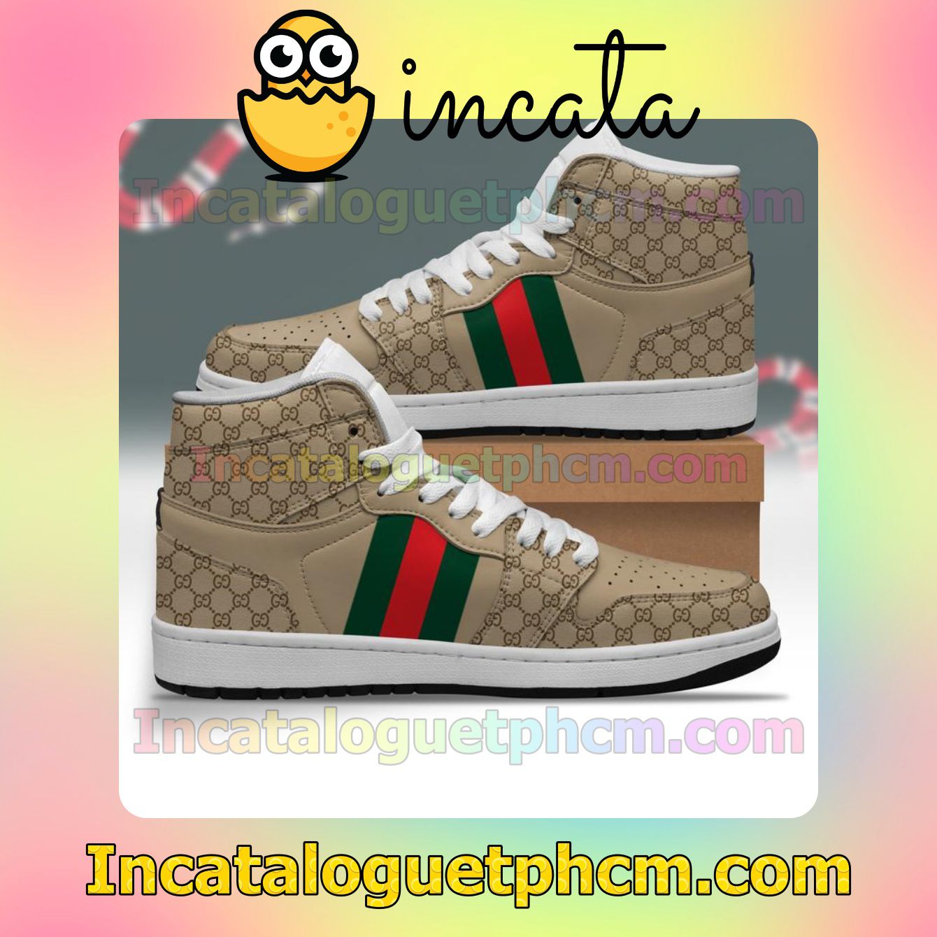 Gucci Air Jordan 1 Inspired Shoes