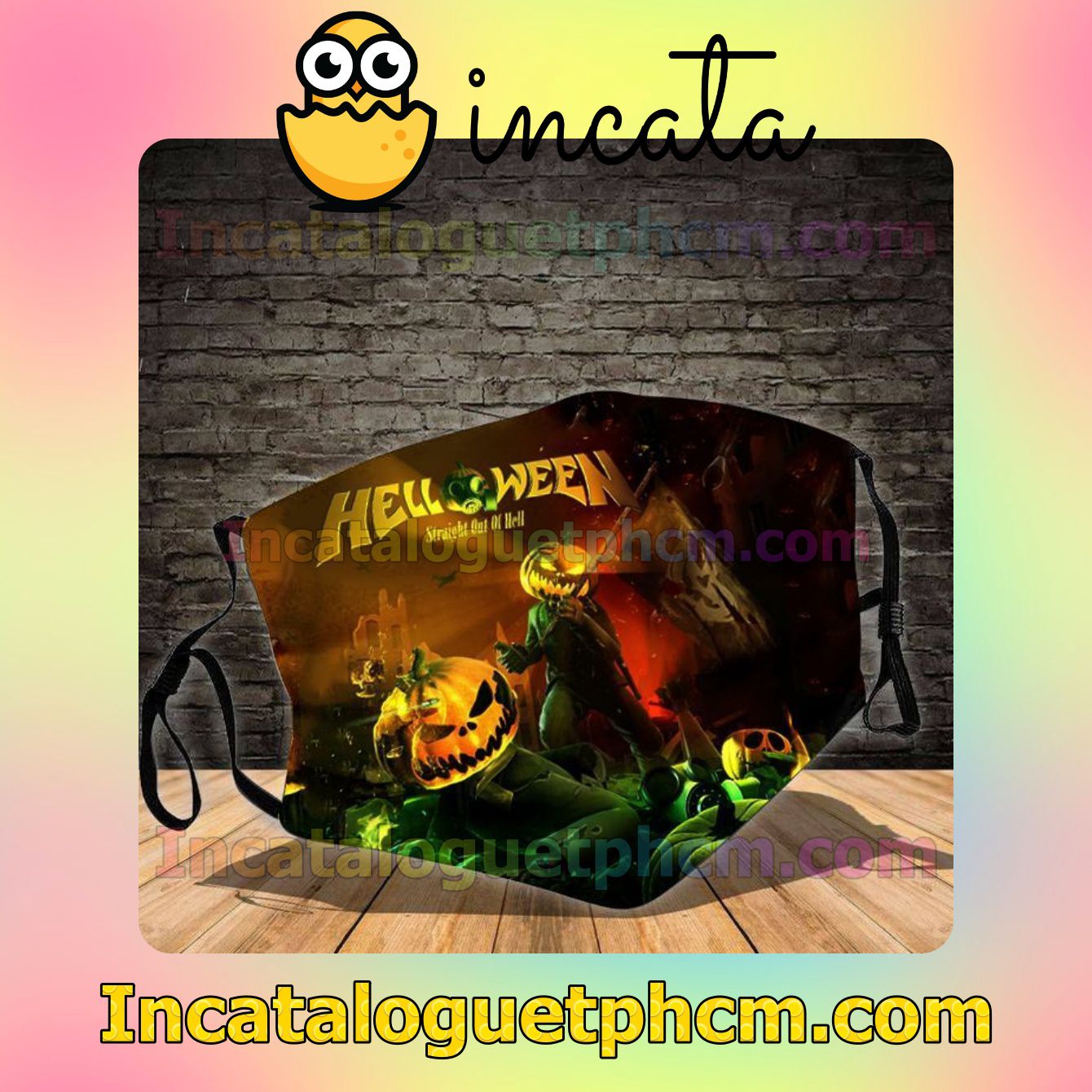Helloween Straight Out Of Hell Album Cover Cotton Masks