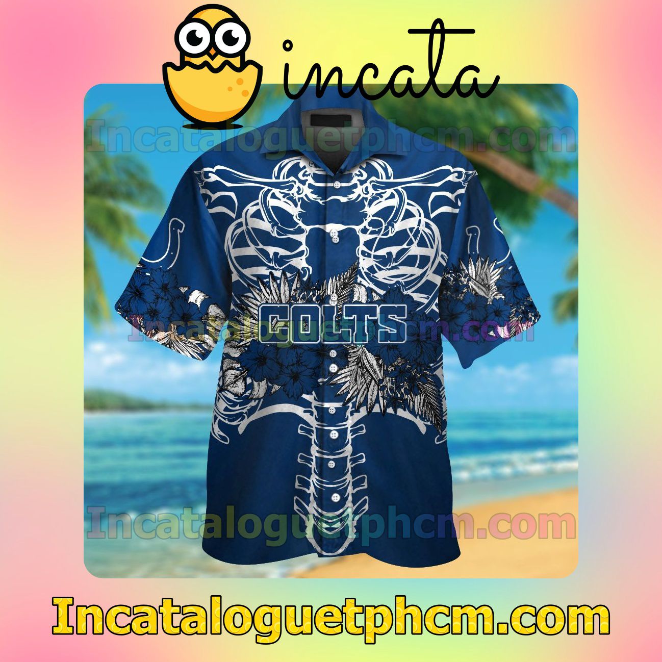 Indianapolis Colts Beach Vacation Shirt, Swim Shorts
