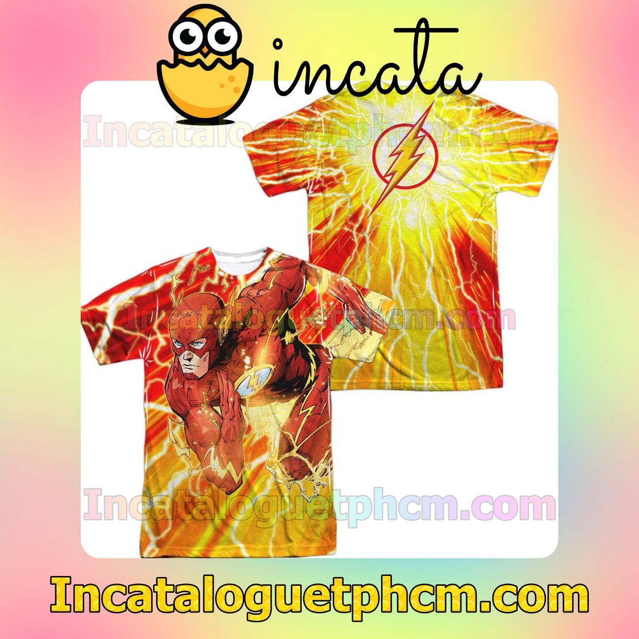 Free Ship Justice League Lightning Dash Personalized T-Shirts