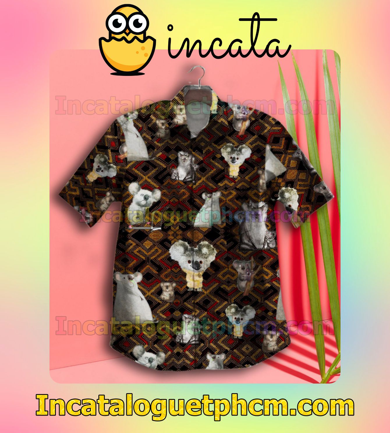 Koala Tribal Pattern Mens Shirts - Incataloguetphcm