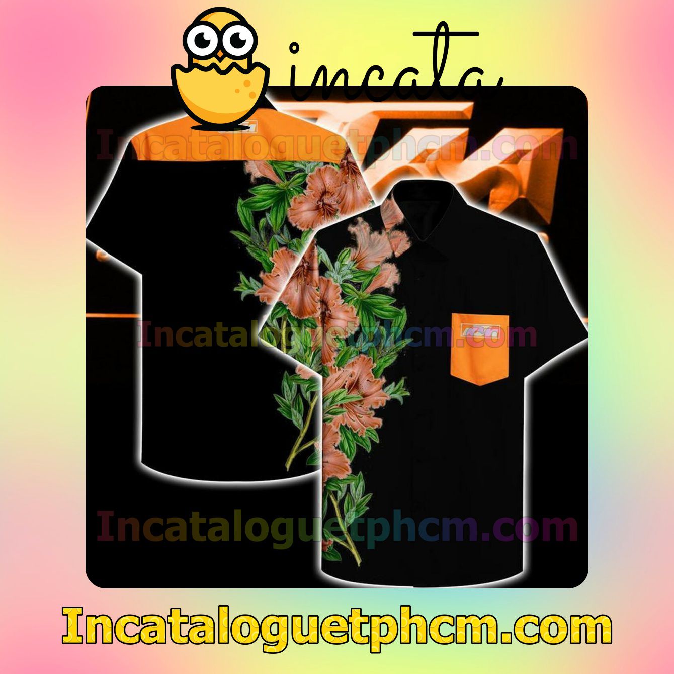 Ktm Flower Branch Black Custom Short Sleeve Shirt
