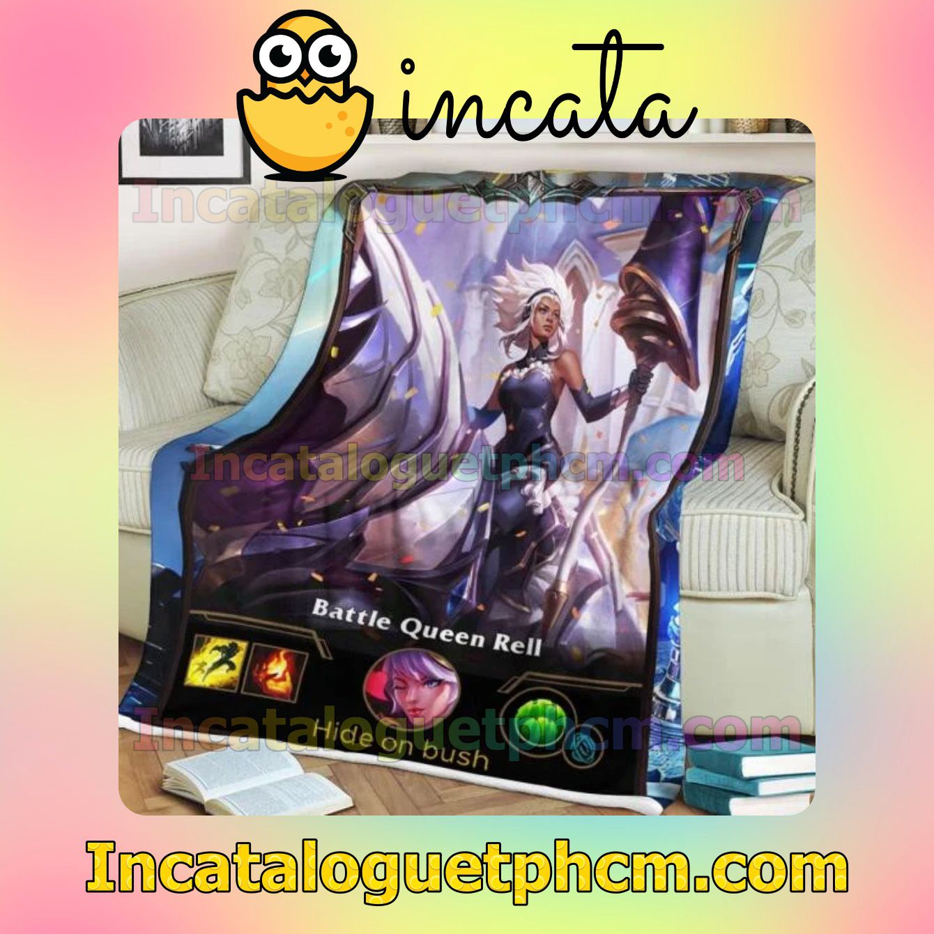 Order LOL League Of Legends Rell Gift Customizable Blankets