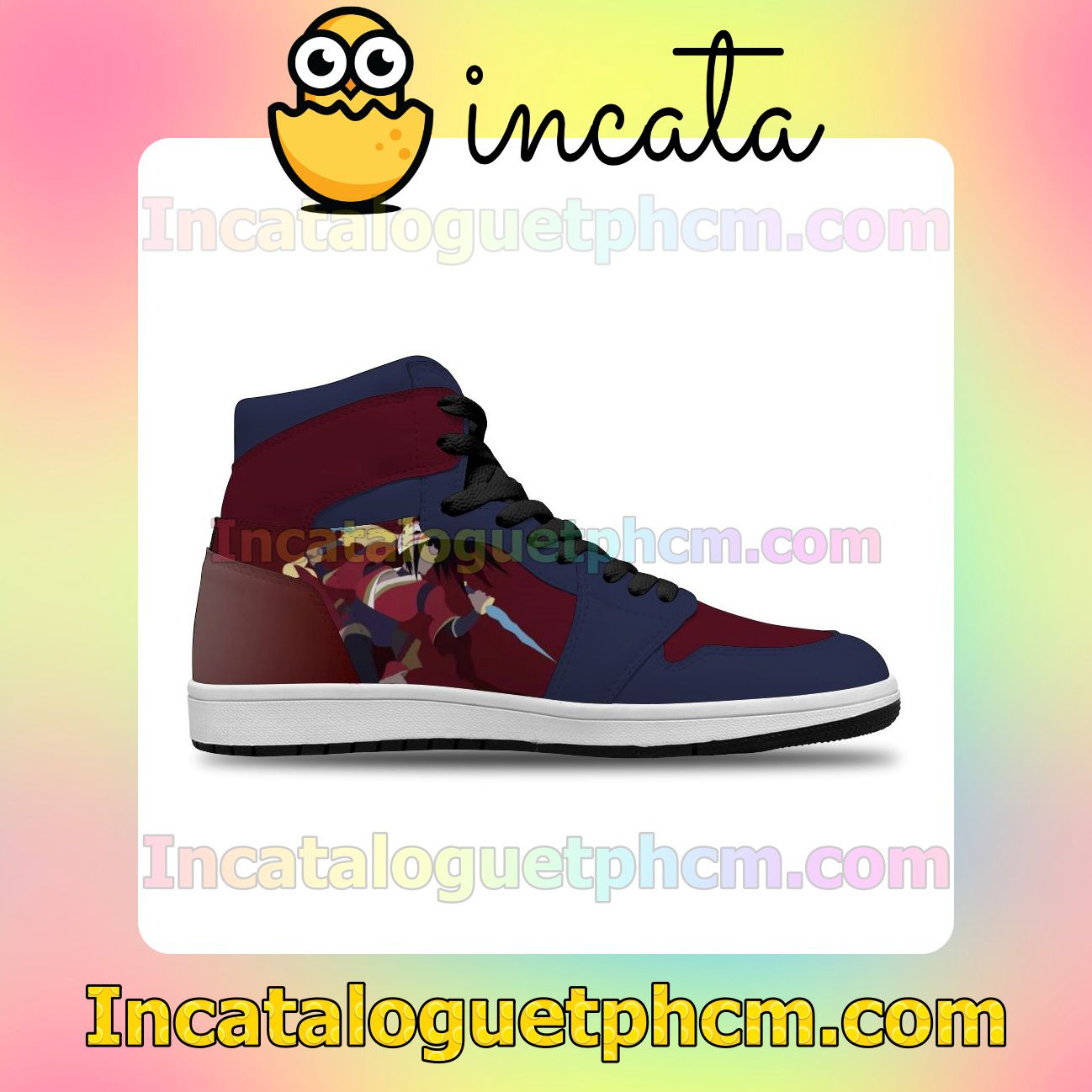Awesome League of Legends Akali Air Jordan 1 Inspired Shoes