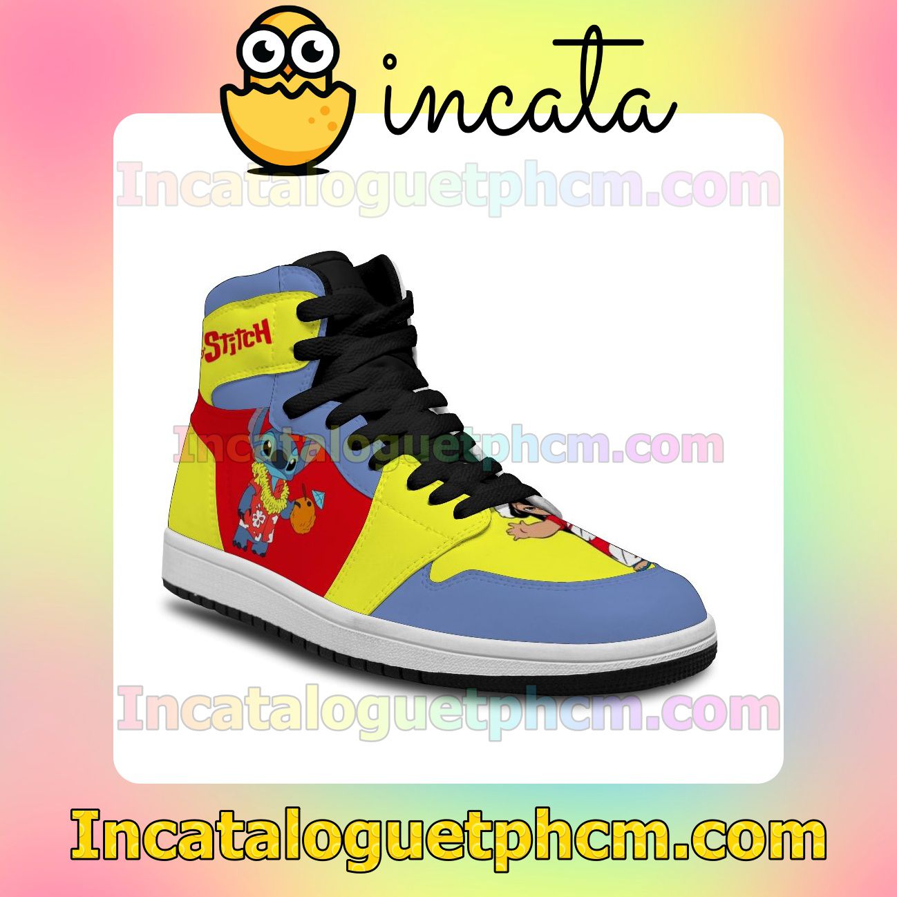 Best Gift Lilo and stitch Air Jordan 1 Inspired Shoes