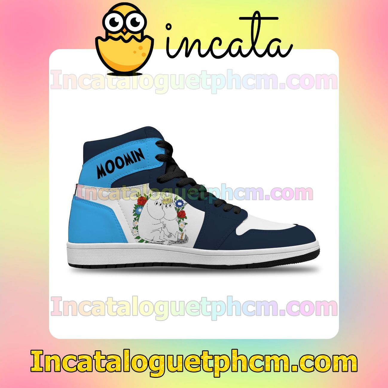 All Over Print Moomin Valley Atmosphere Air Jordan 1 Inspired Shoes