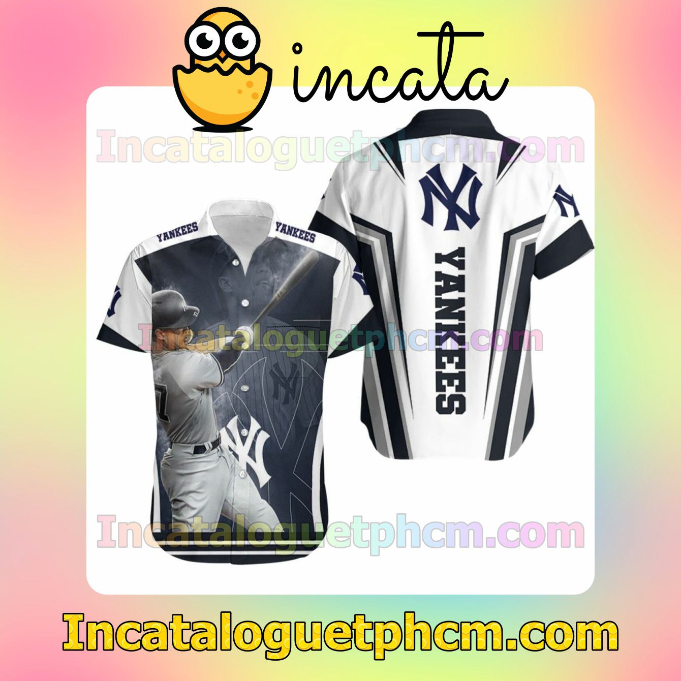 New York Yankees Mickey Mantle Custom Short Sleeve Shirt