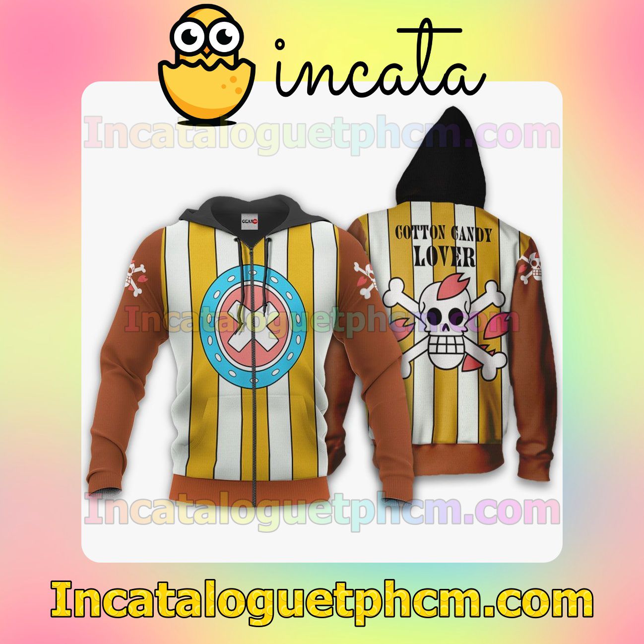 One Piece Chopper Uniform Anime Clothing Merch Zip Hoodie Jacket Shirts