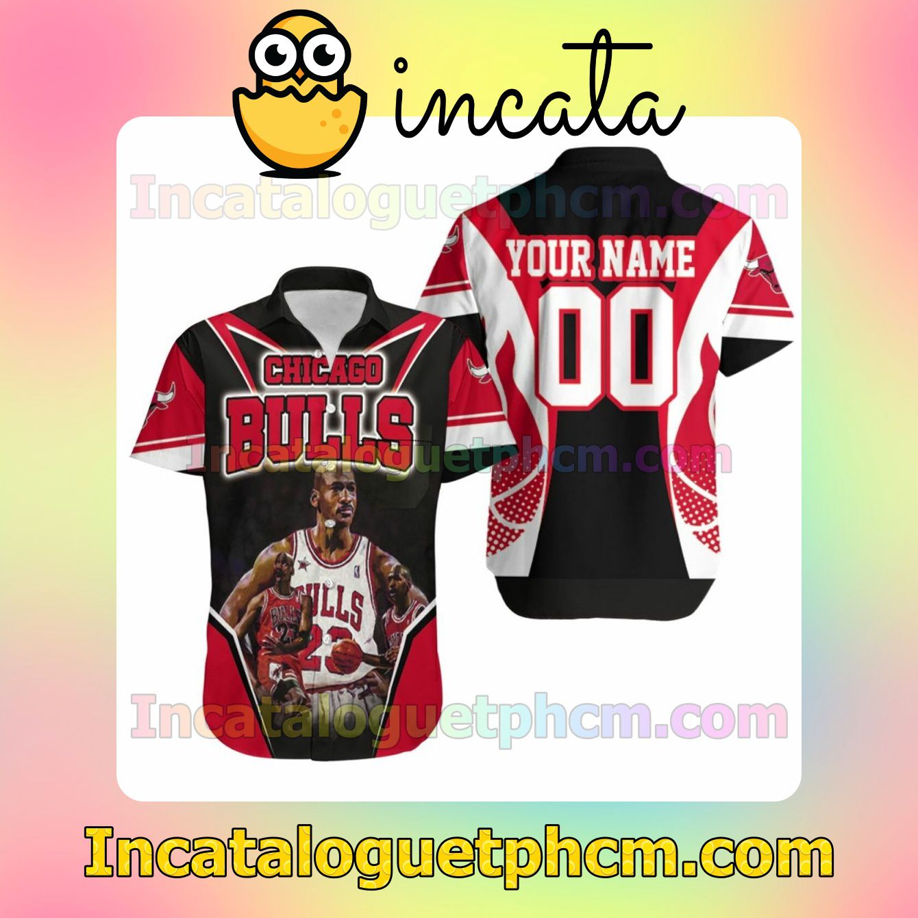 Personalized Chicago Bulls Michael Jordan Legendary Custom Short Sleeve Shirt