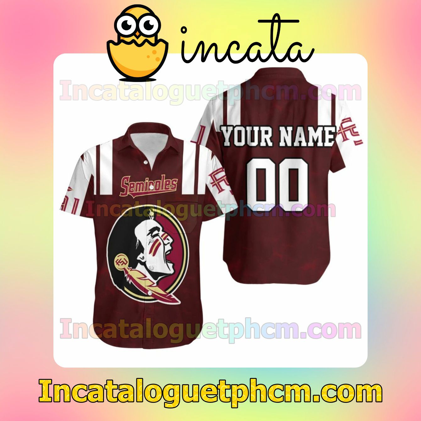 Personalized Florida State Seminoles Ncaa For Seminoles Lover Custom Short Sleeve Shirt