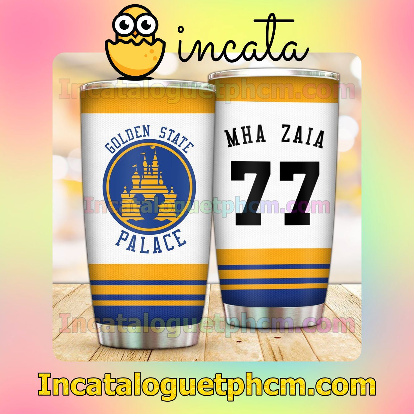 Fantastic Personalized Golden State Palace Tumbler Design Gift For Mom Sister