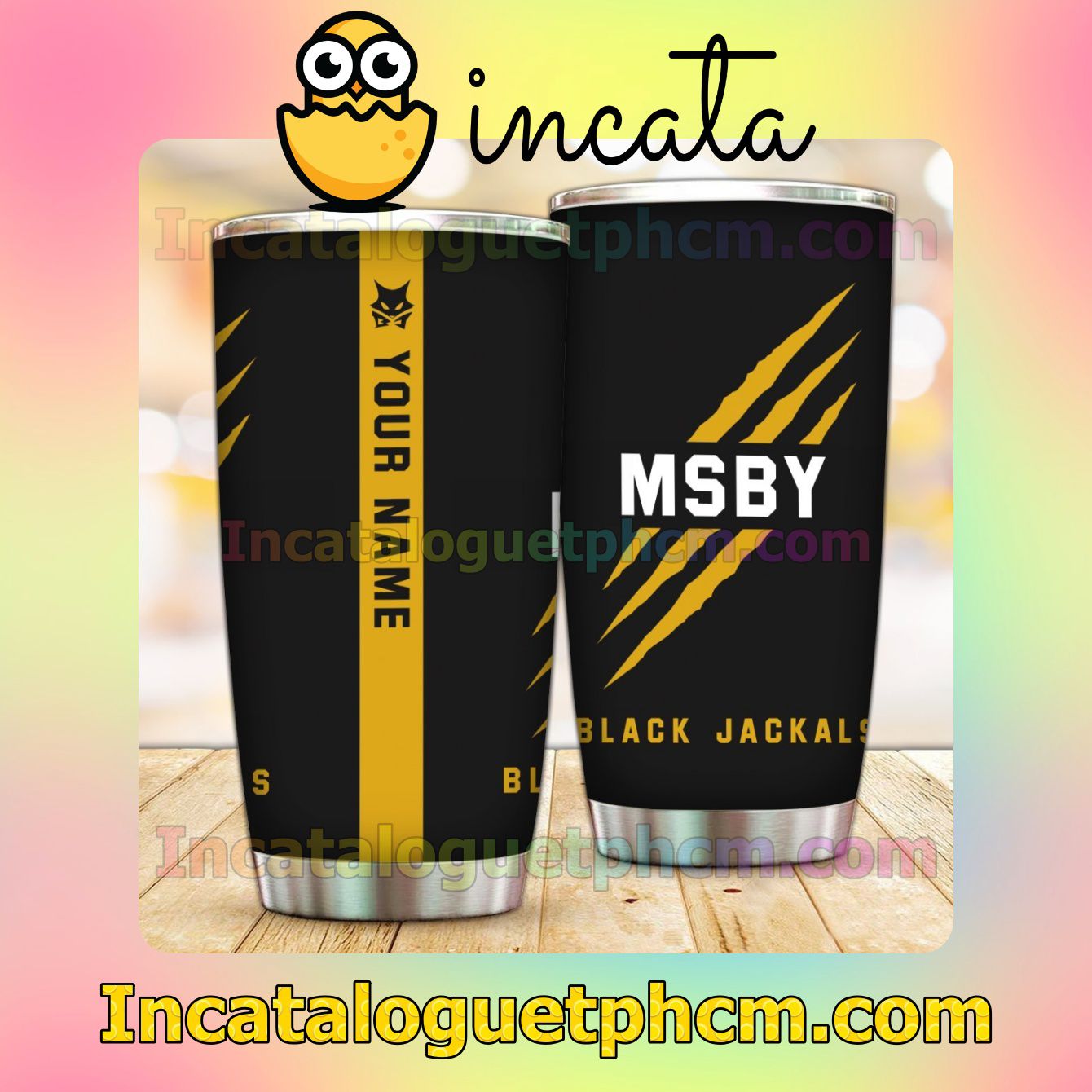 Personalized Msby Black Jackals Tumbler Design Gift For Mom Sister