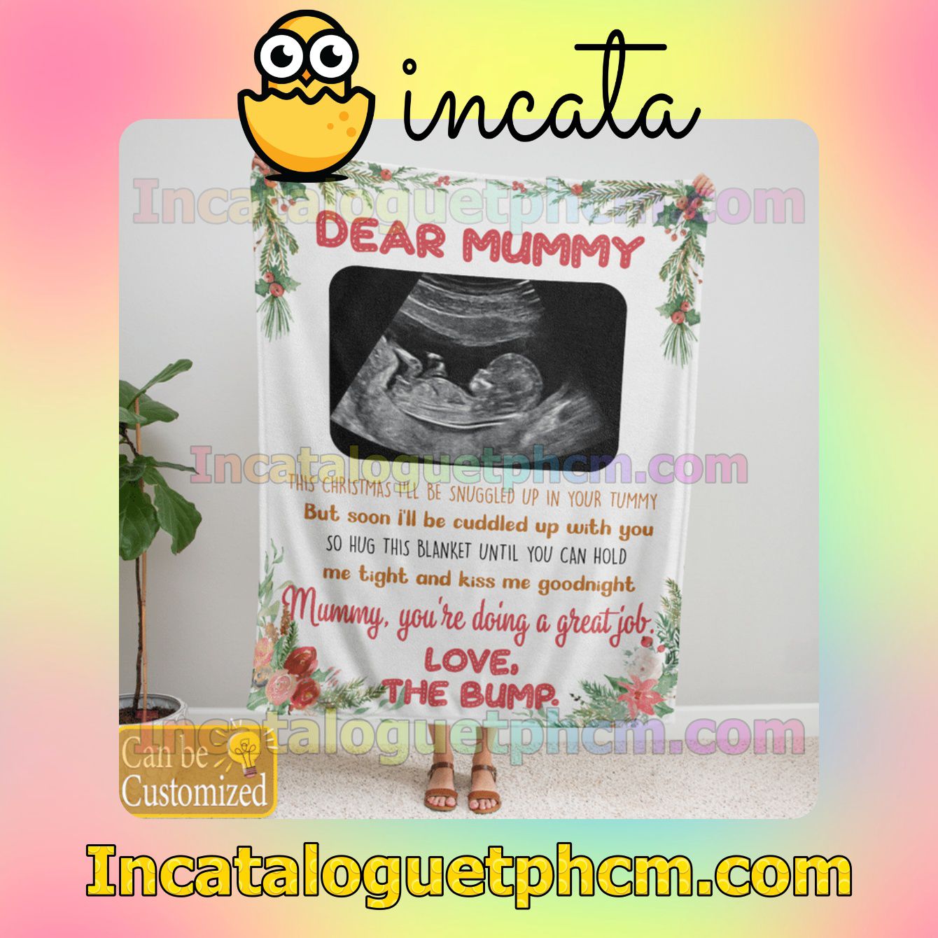 Great artwork! Personalized Mummy You're Doing A Great Job Gift Mom Dad Blankets