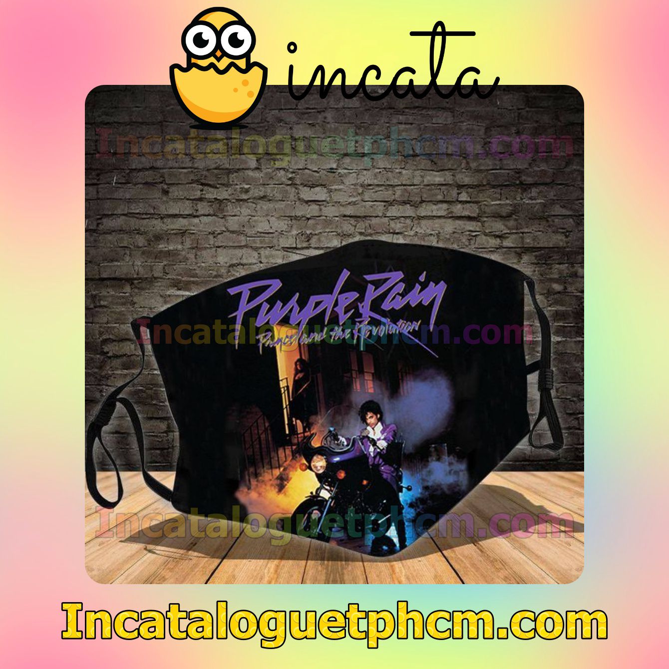 Prince Purple Rain Album Cover Cotton Masks