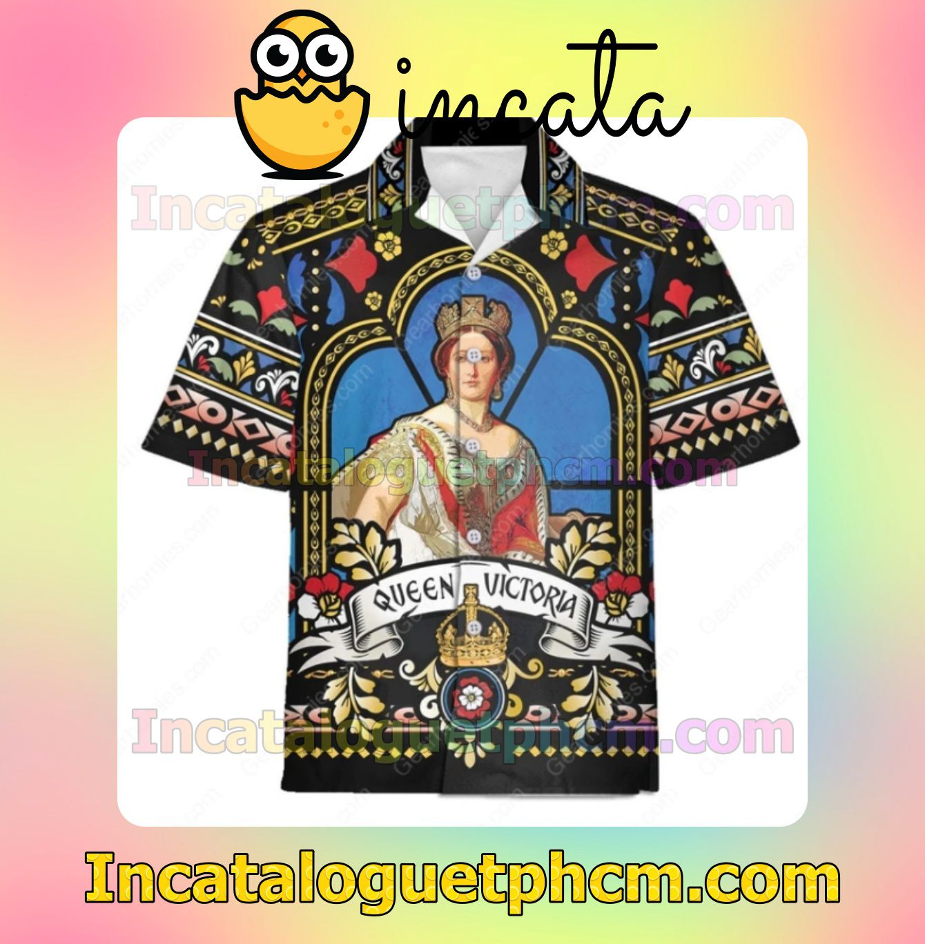 Queen Victoria Mens Short Sleeve Shirt