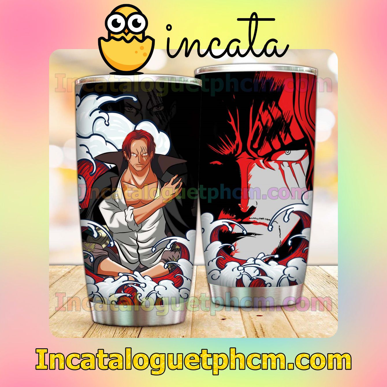 Mother's Day Gift Red-haired Shanks One Piece Tumbler Design Gift For Mom Sister