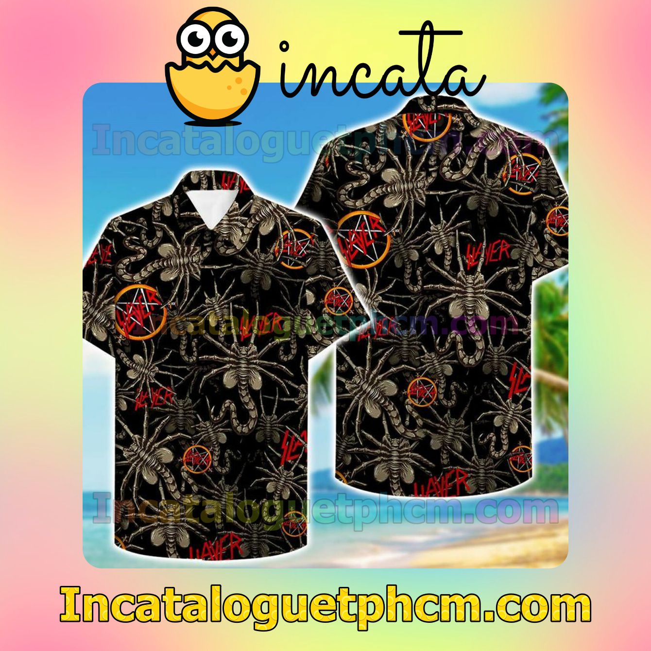 Slayer Scorpion Black Short Sleeve Shirt