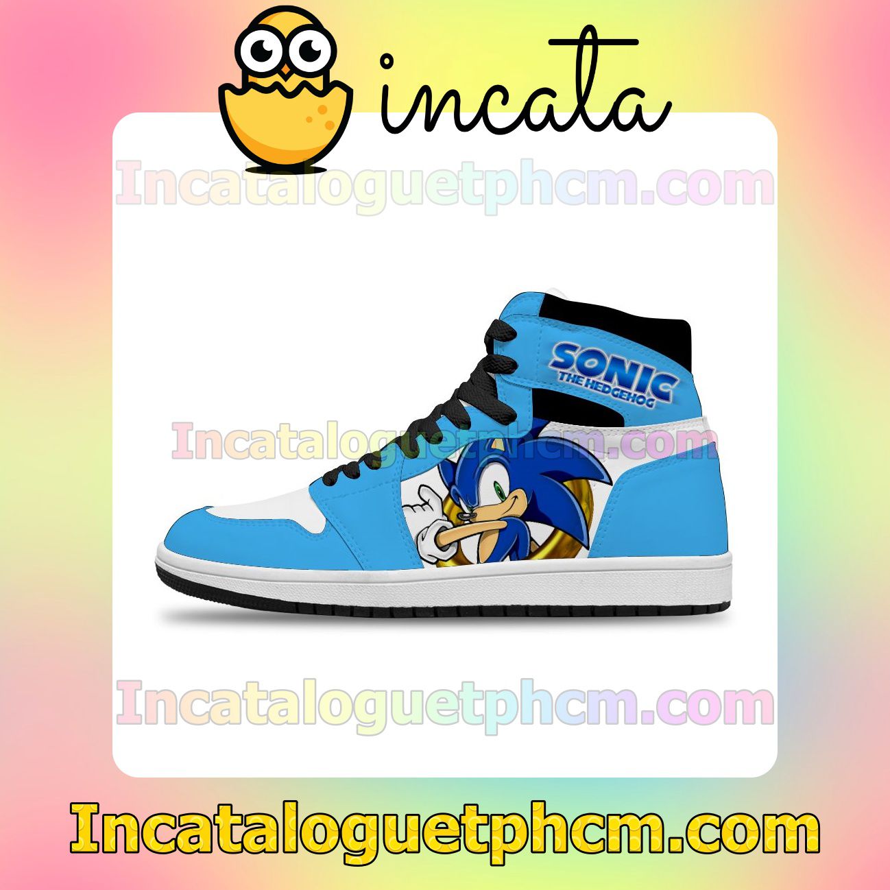 Sonic Classic Collection With Ring Air Jordan 1 Inspired Shoes