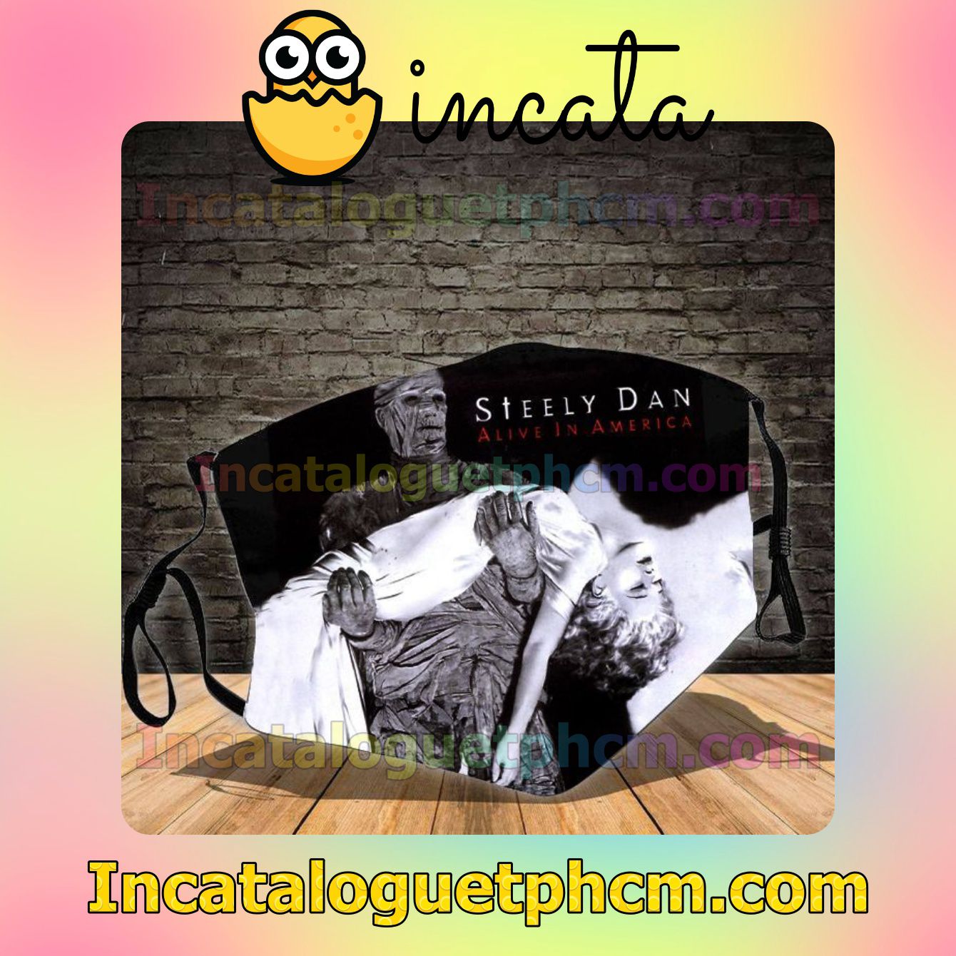 Steely Dan Alive In America Album Cover Cotton Masks