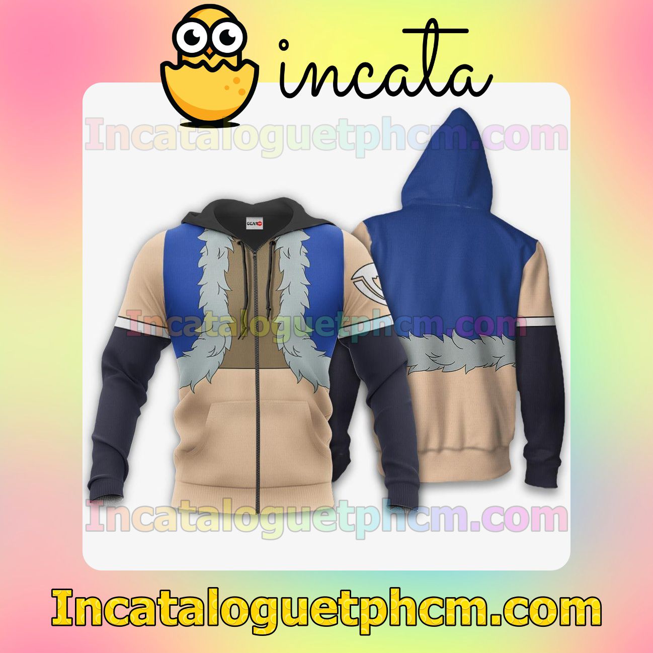 Sting Eucliffe Uniform Sabertooth Fairy Tail Anime Clothing Merch Zip Hoodie Jacket Shirts