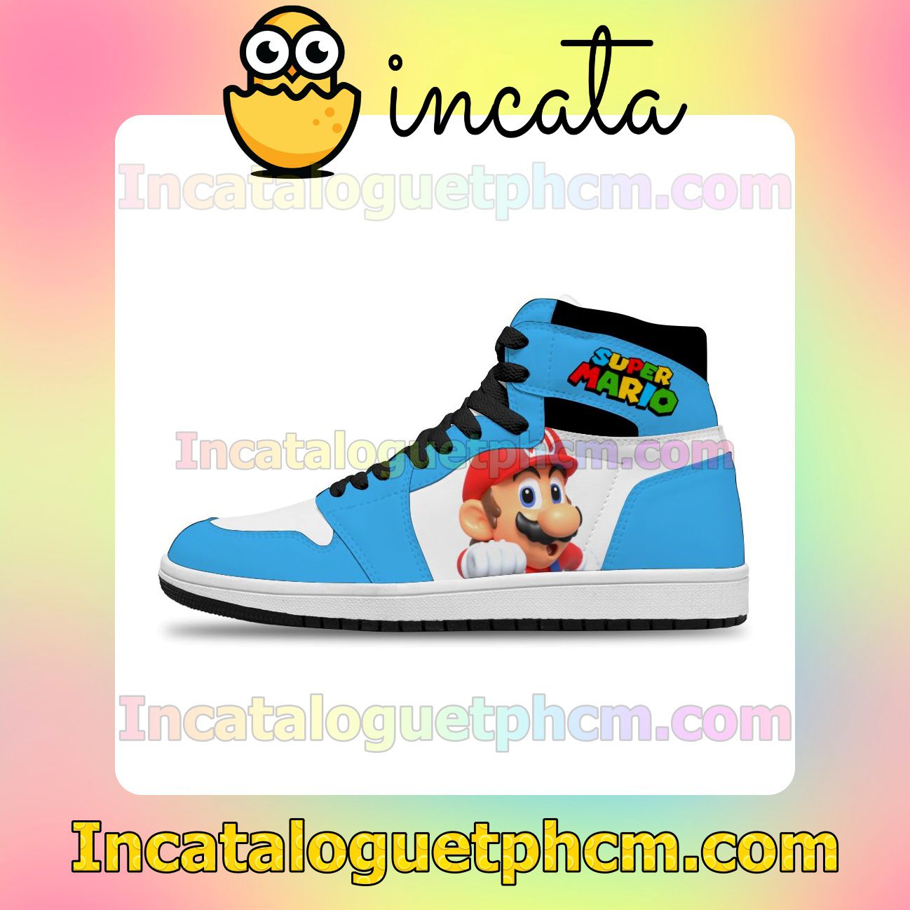 Super Mario Air Jordan 1 Inspired Shoes
