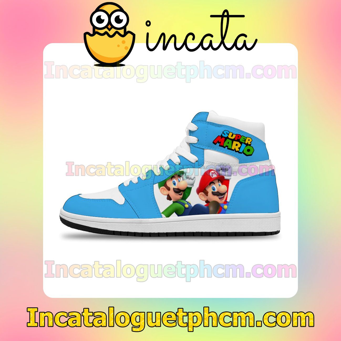 Super Mario Brother Air Jordan 1 Inspired Shoes