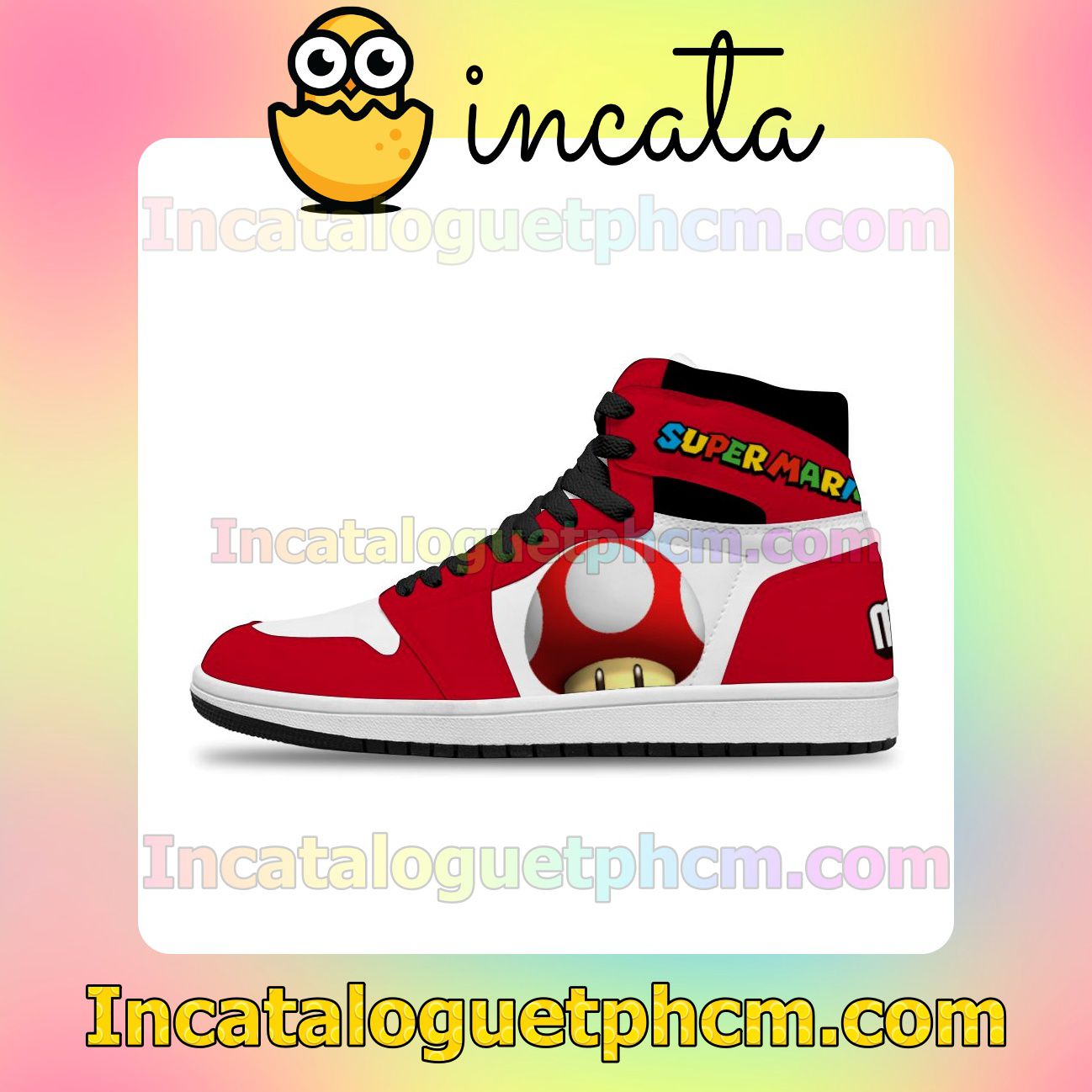 Super Mario Goomba Air Jordan 1 Inspired Shoes