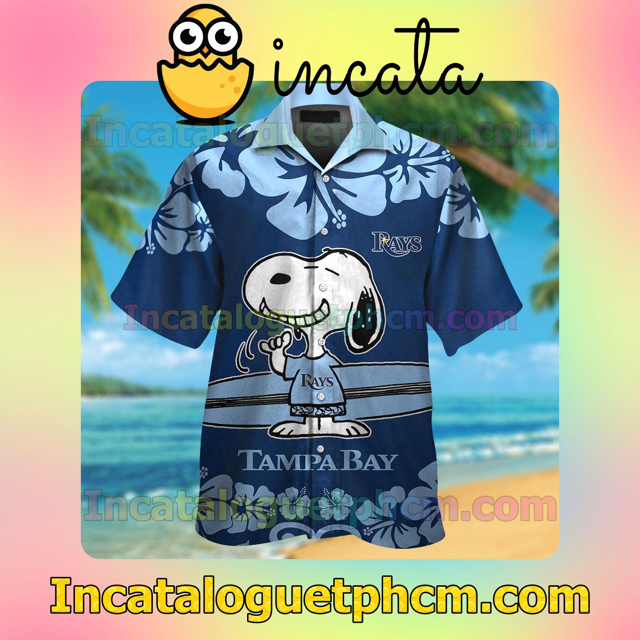 Tampa Bay Rays Snoopy Beach Vacation Shirt, Swim Shorts