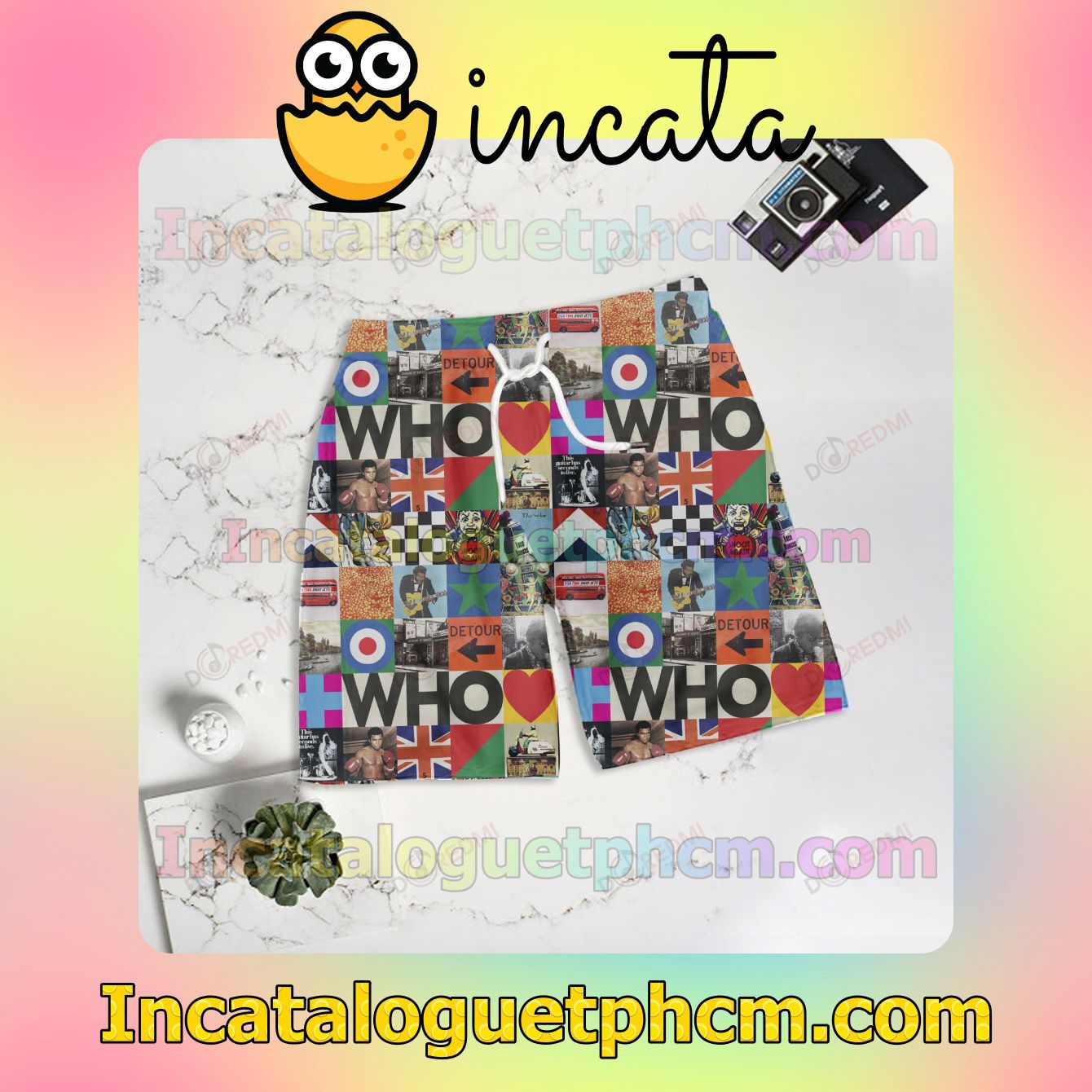 Very Good Quality The Who Who Album Cover Board Shorts