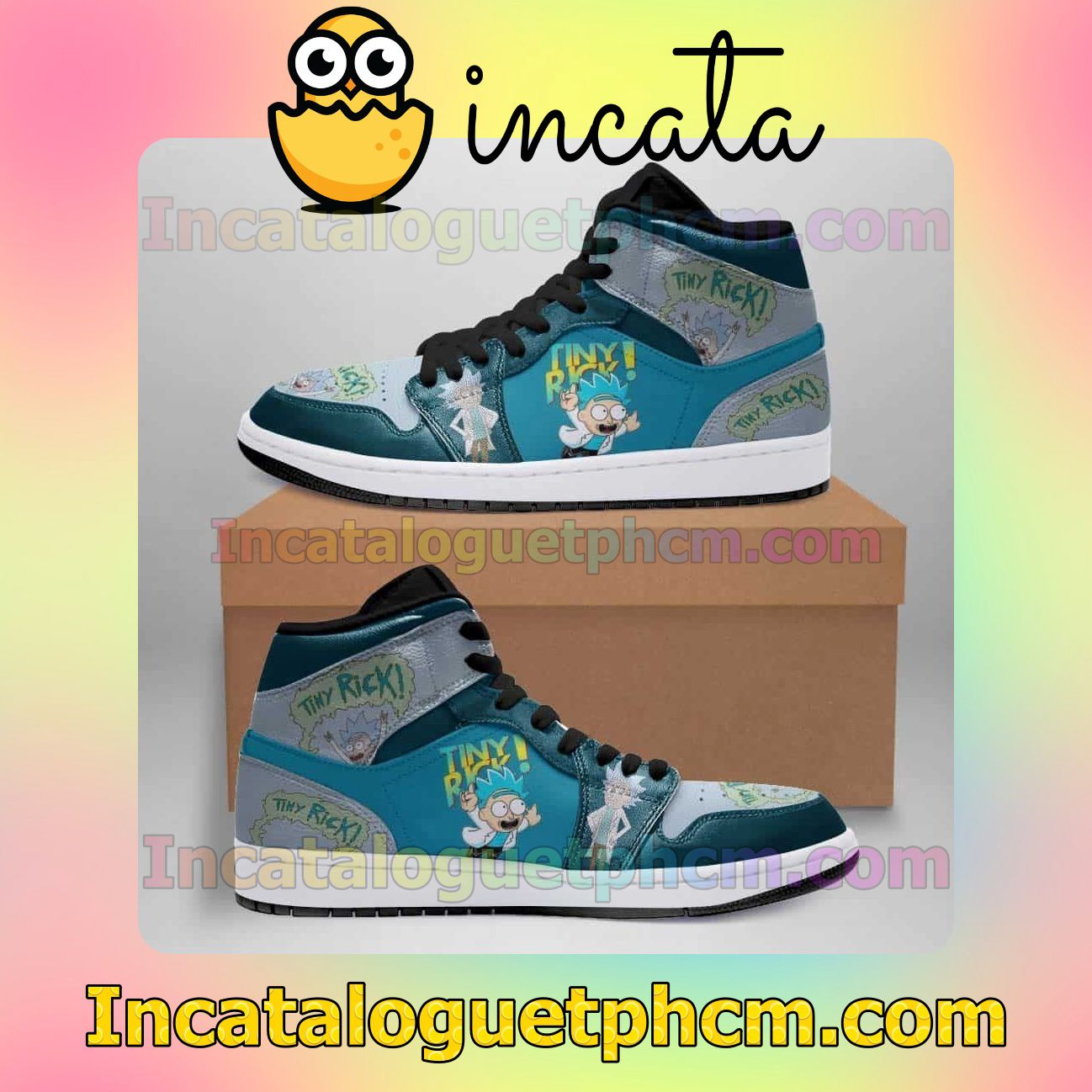 Us Store Tiny Rick And Morty 1s Air Jordan 1 Inspired Shoes
