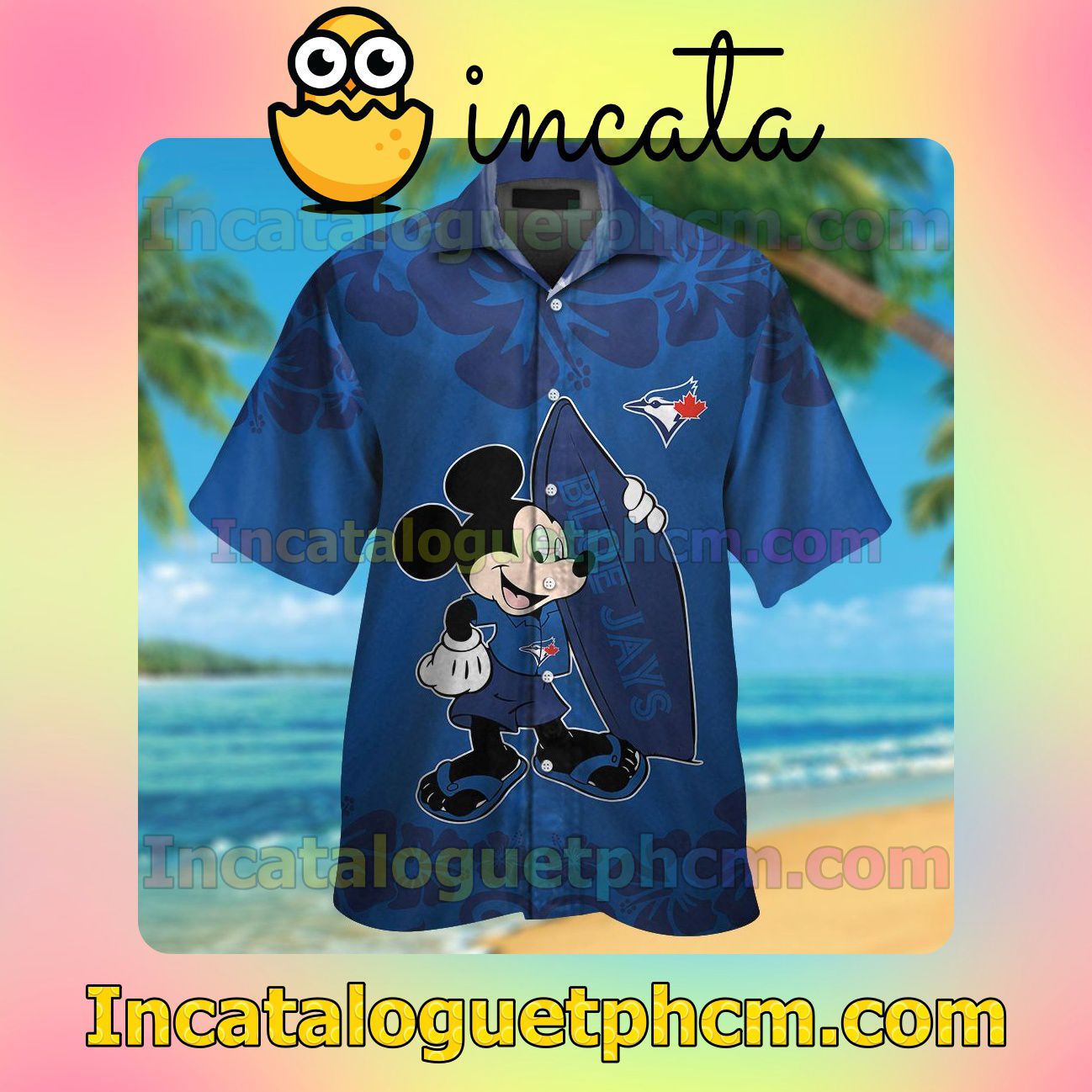 Toronto Blue Jays Mickey Mouse Beach Vacation Shirt, Swim Shorts