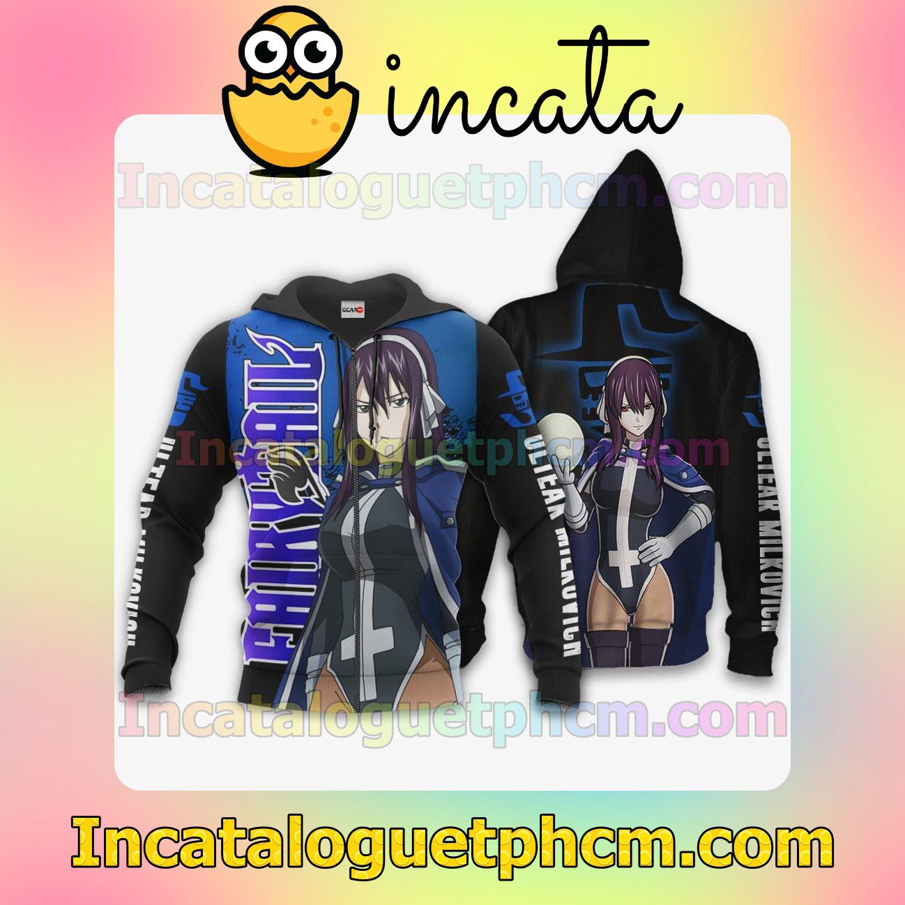 Ultear Milkovich Fairy Tail Anime Clothing Merch Zip Hoodie Jacket Shirts