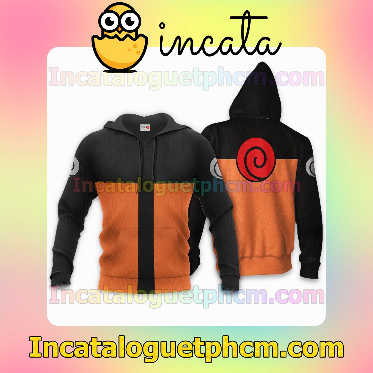 Uzumaki Naruto Uniform Custom Naruto Anime Clothing Merch Zip Hoodie Jacket Shirts