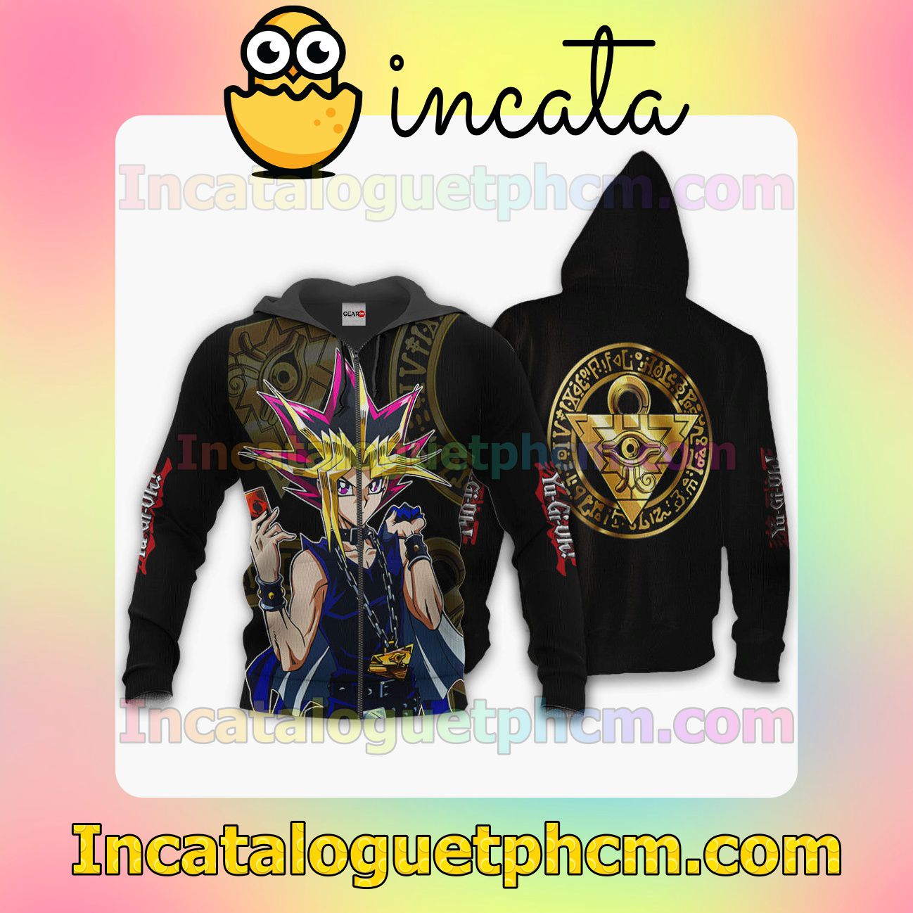 Yami Yuugi Yu-Gi-Oh Anime Clothing Merch Zip Hoodie Jacket Shirts