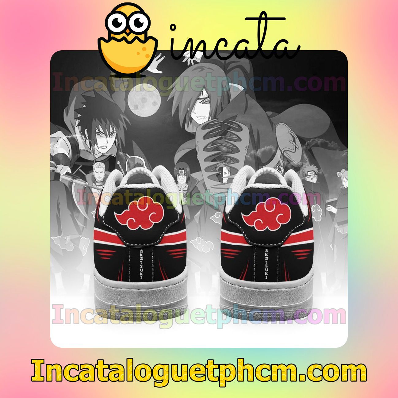 Beautiful Akatsuki Naruto Anime Nike Low Shoes Sneakers