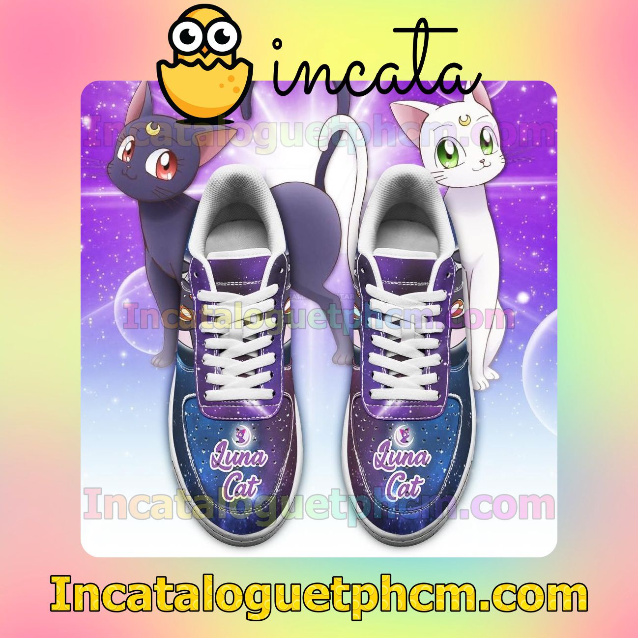 Only For Fan Artermis Cat Sailor Moon Anime Nike Low Shoes Sneakers
