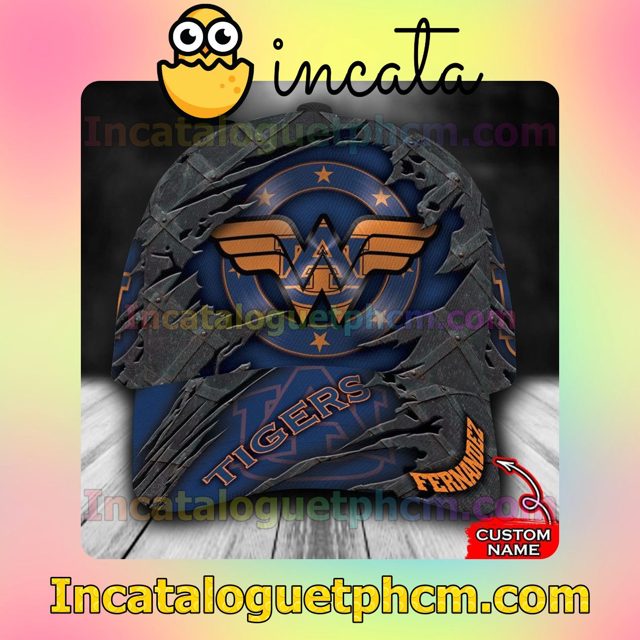 Get Here Auburn Tigers Wonder Wonman NCAA Customized Hat Caps
