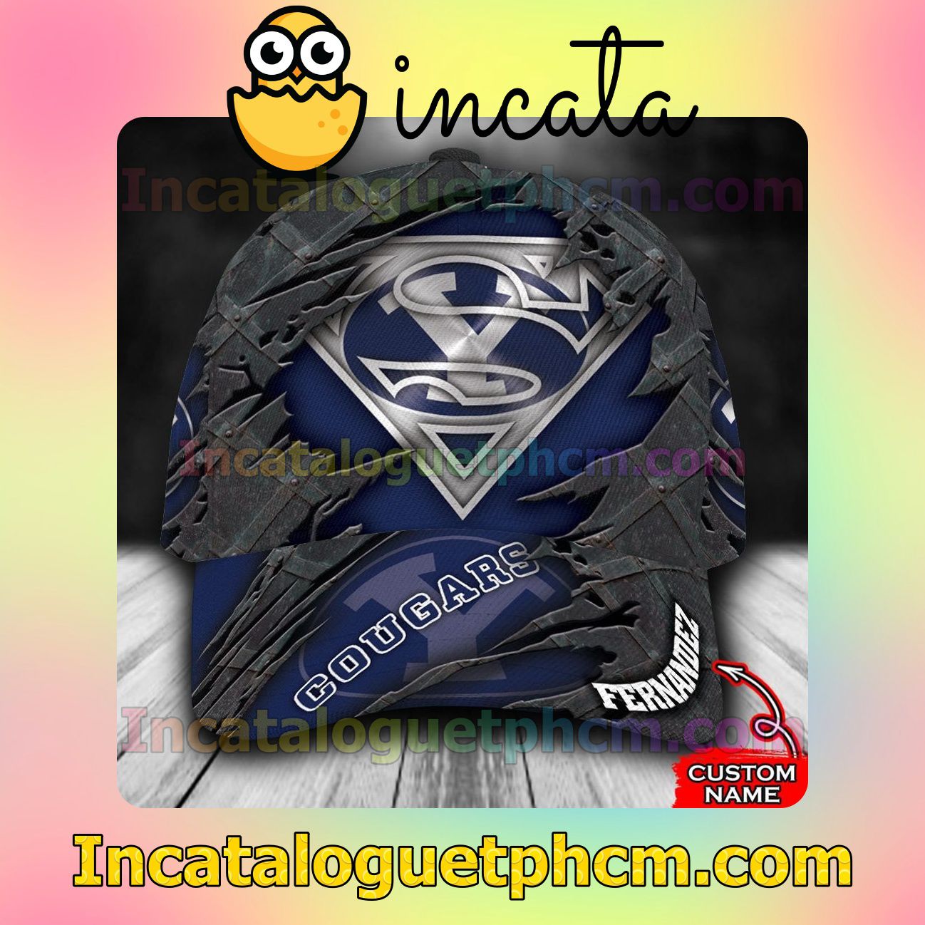 Top Selling BYU Cougars Superman NCAA Customized Hat Caps