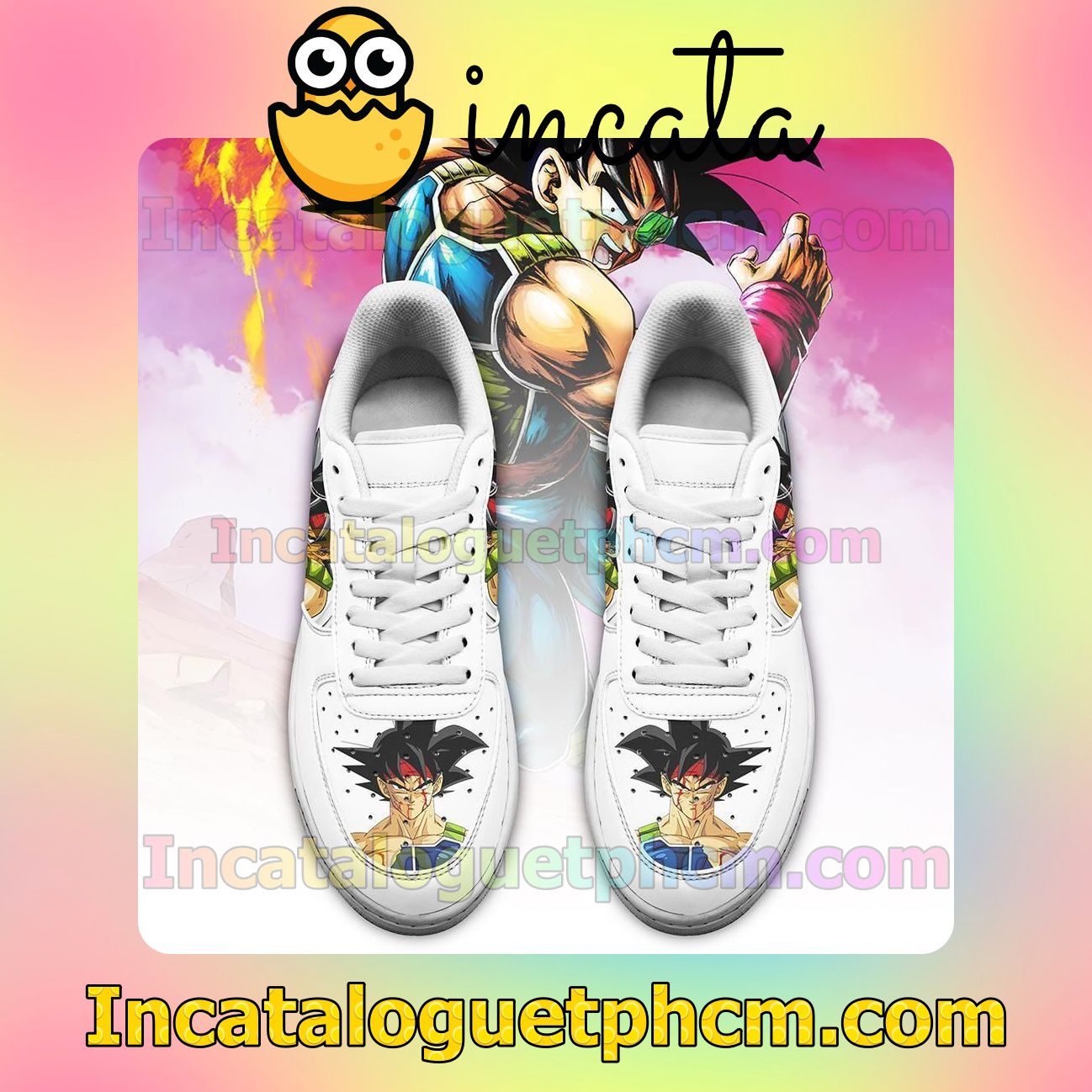 Discount Bardock Dragon Ball Z Anime Nike Low Shoes Sneakers