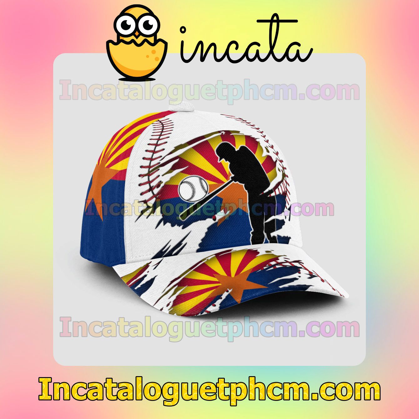 Batting Arizona Flag Pattern Snapbacks Customized Hat Caps