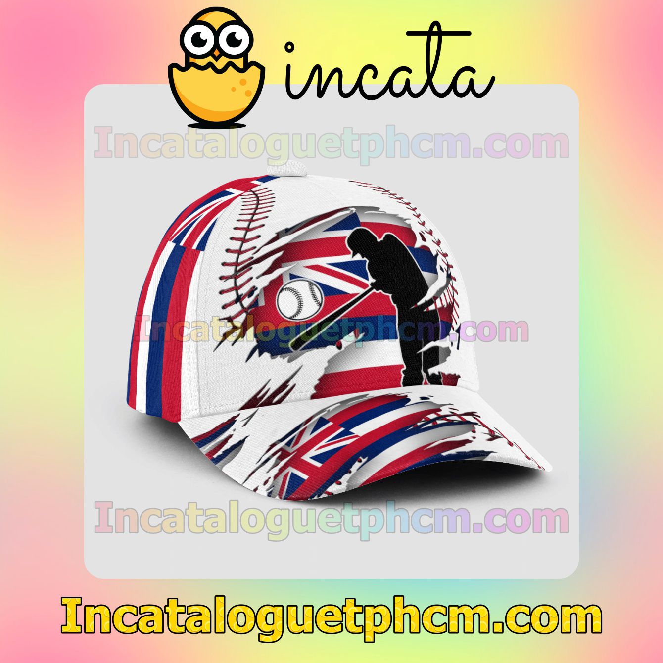 Batting Hawaii Flag Pattern Snapbacks Customized Hat Caps
