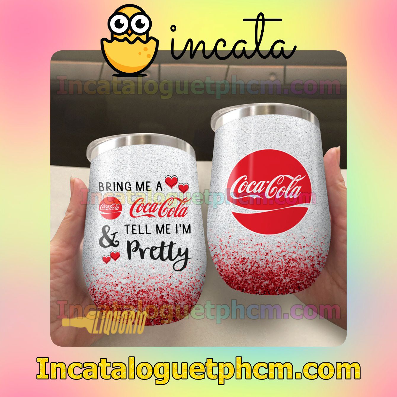 Bring Me A Cocacola And Tell Me I'm Pretty Tumbler Design Gift For Mom Sister